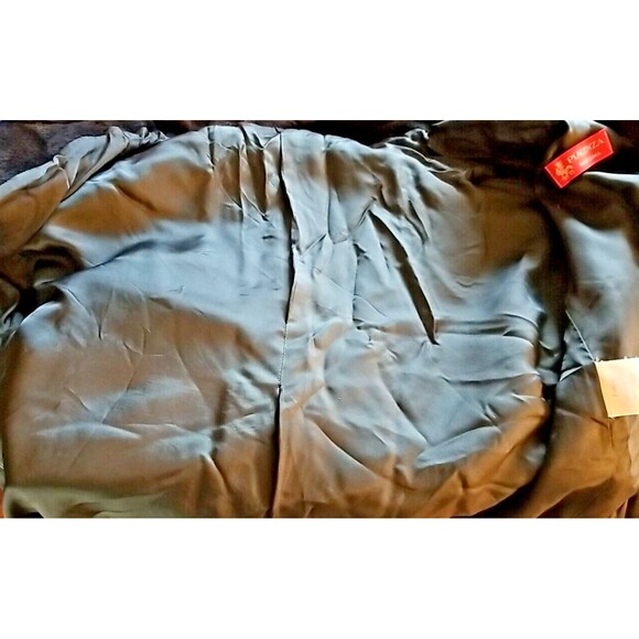 Cinzia Rocca Womens Baby Llama Wool Coat Mink Collar size 6 Bemberg Italy - Picture 13 of 13